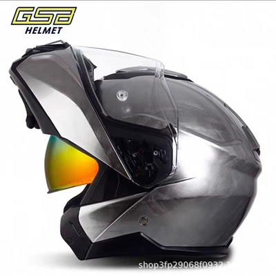 Helmet for Men and Women, Motorcycle Helmet Headset - retro-silver-cycling-gift-pack-brand-exclusive-m-54-55-if-your-face-is-widefat-take-one-size-larger