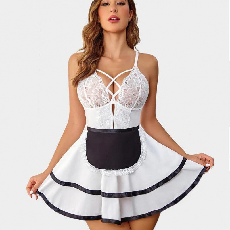 Foreign Trade Dropshipping Cross-Border Costumes Accessories Maid Intimates Set French Maid Outfit