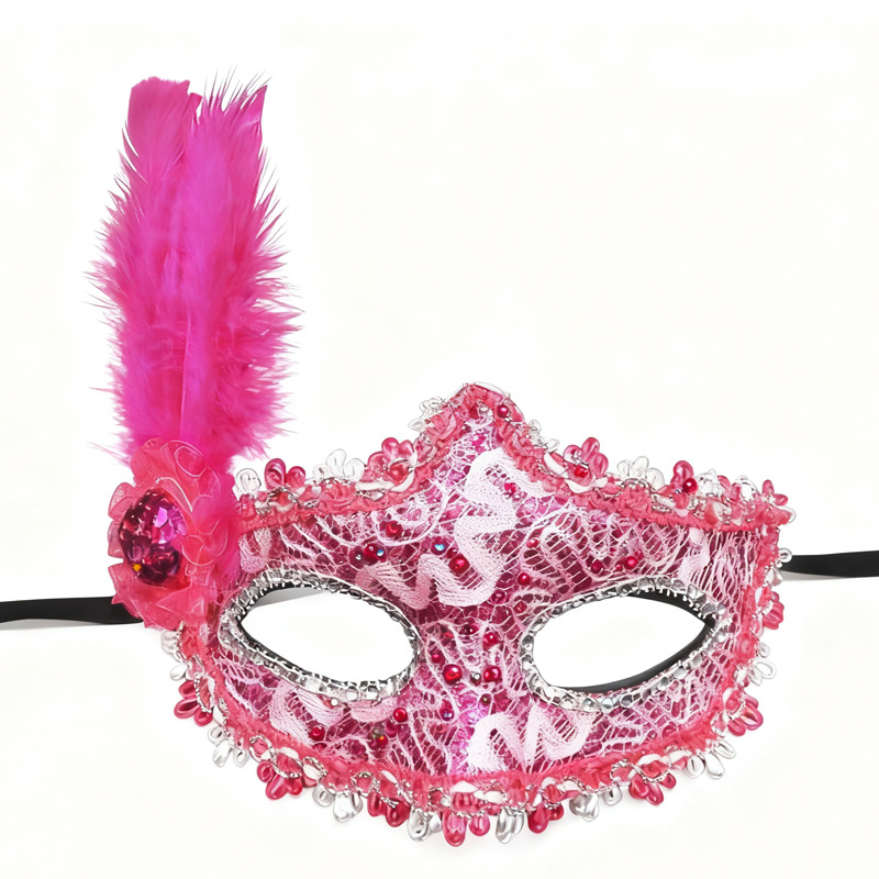 Máscaras de fiesta de Halloween máscaras de maquillaje de baile máscaras de plumas máscaras de princesa suministros de Navidad al por mayor