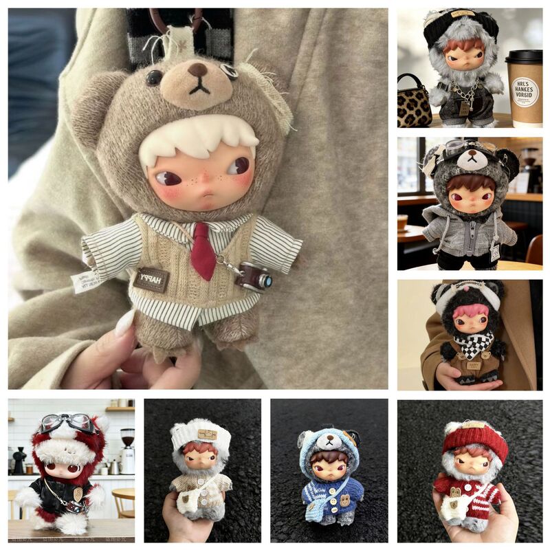 Only Doll Clothes/Ono Hirono Road Diary Plush Doll 17cm Changeable Clothes College Style Trendy Cool Sweatshirt