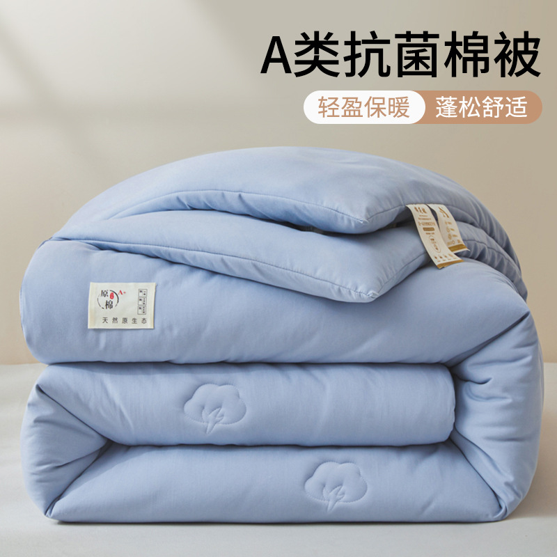 Quilt de algodón de invierno de Xinjiang es grueso y caliente para dormitorios de estudiantes de primavera y otoño, colchón de cama general para cuatro estaciones