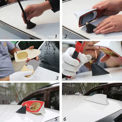 vehicle antenna, fin antenna with signal
