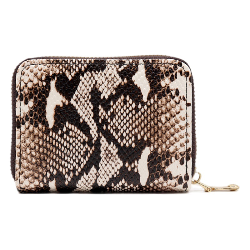 Tarjetero de acordeón con estampado de leopardo de moda europea y americana para mujer, gran capacidad, múltiples ranuras para tarjetas, monedero de alta gama, tarjetero antirrobo para hombre