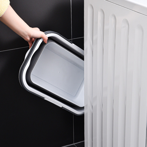 Household mop bucket plastic folding bucket portable large mop bucket rectangular household portable mop bucket