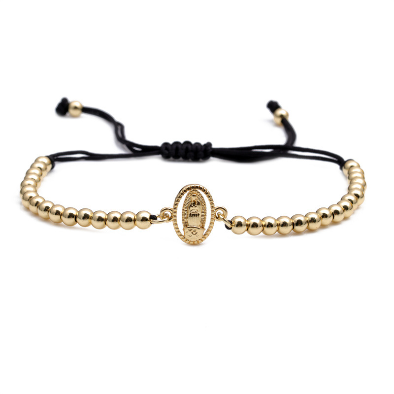 Fashion Snowflake Zircon Devil Eye Adjustable Pull Box Chain Maria Copper Bracelet