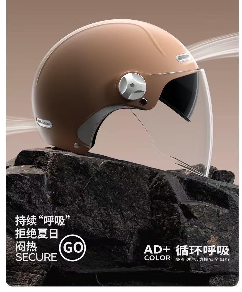 3C Certified Electric Vehicle Helmet Ad All-Season Universal Motorcycle Summer Half Helmet Electric Scooter Safety Helmet for Riding