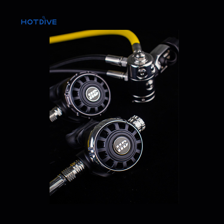 Hotdive regulador de buceo ST3G-S tecnología de buceo de hielo doble botella regulador de respiración profesional lado colgante Doble Diafragma