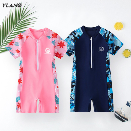 Cartoon Children's Swimwear for Boys, Children's Swim Trunks, New Style Swim Suit for Middle Kids, Baby Sun Protection Swimwear