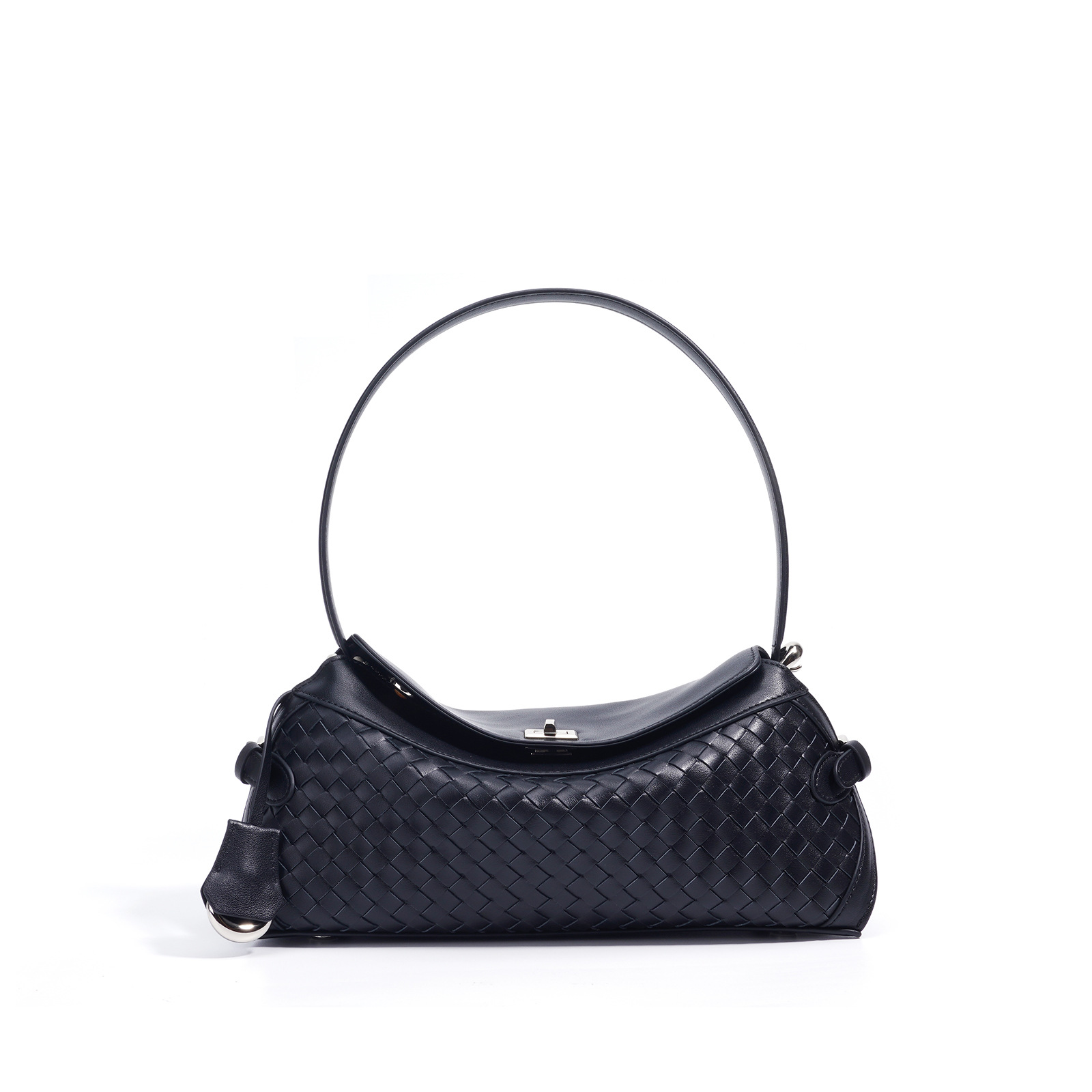 Luxury Cowhide Shoulder Bag For Commuting - French Niche Style Designer Genuine Leather Underarm Bag For Women - Thumbnail 5