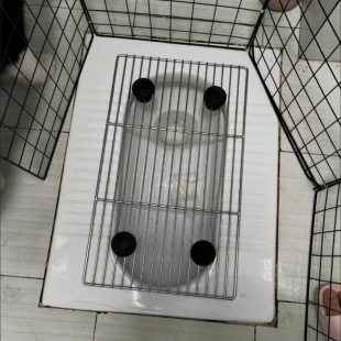 Squat Toilet Dog Toilet Large, Medium and Small Dog Stainless Steel Mesh Pet Fixed-Point Defecation