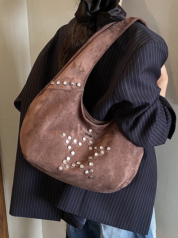 Bolsa para mujeres 2025 nueva textura transfronteriza alta retro bolsa de hombro de gran capacidad de ocio viaje bolsas de bolsas de bolsas