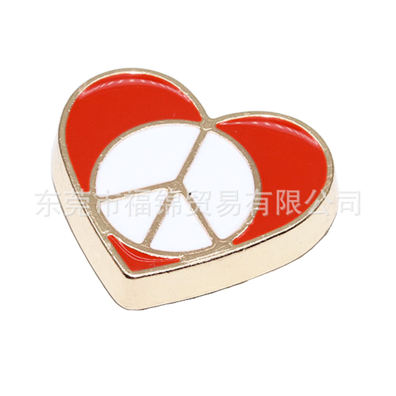 Nuevos accesorios de zapatos de hormigón, botones de zapatos de fruta metálica, accesorios de zapatos de flores del centro comercial