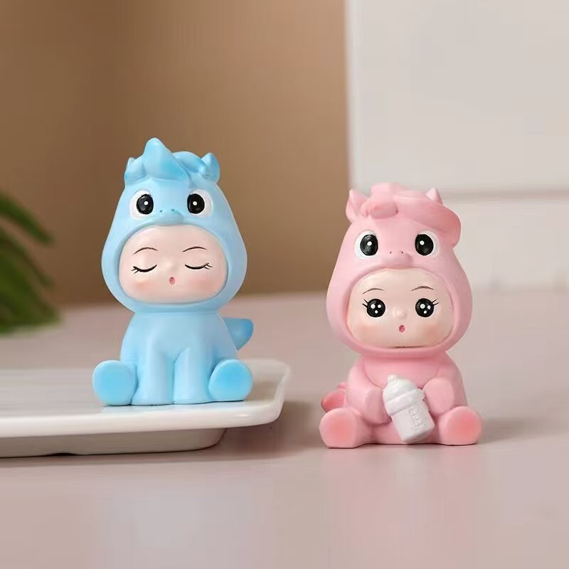 2026 Baby Horse Figurine Baby Horse Birthday Cake Baking Decorations Resin Crafts Gift Statue