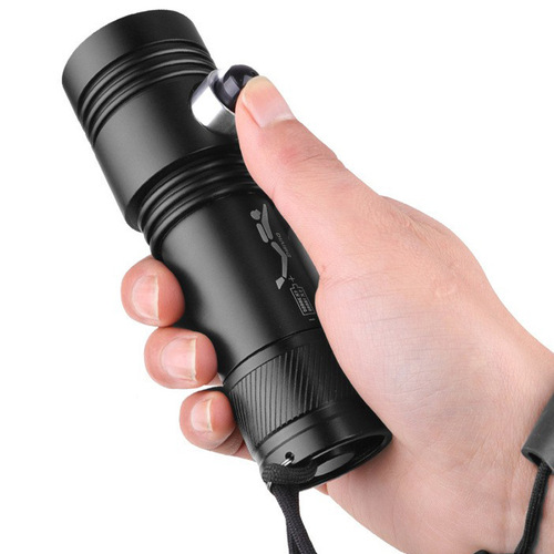 Cross-border new white and yellow dual light source XHP50 strong light diving flashlight LED outdoor diving lighting T6 flashlight