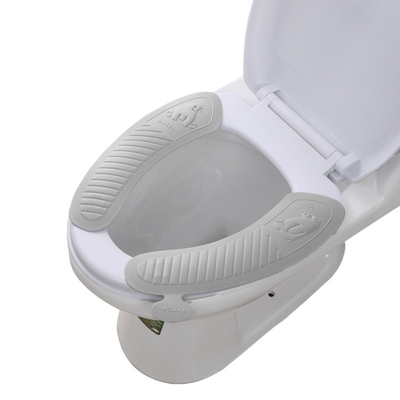 Four Seasons universal portátil impermeable estera del inodoro cojín adhesivo pequeño inodoro fresco pegatinas cubierta del inodoro