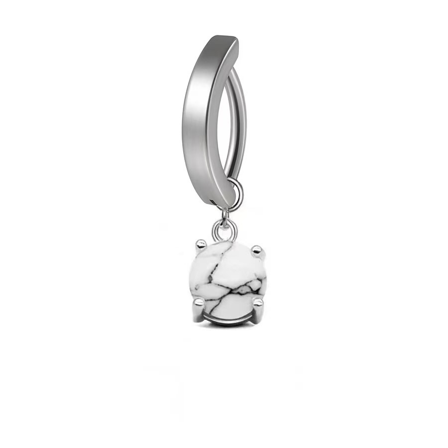 Minimalist Curved Navel Ring With Butterfly And Pentagram Designs_voghion.com