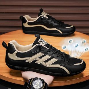 Summer New Fashion Casual Men's Shoes Breathable Versatile White Shoes Slip-On Driving Trendy Men's Shoes