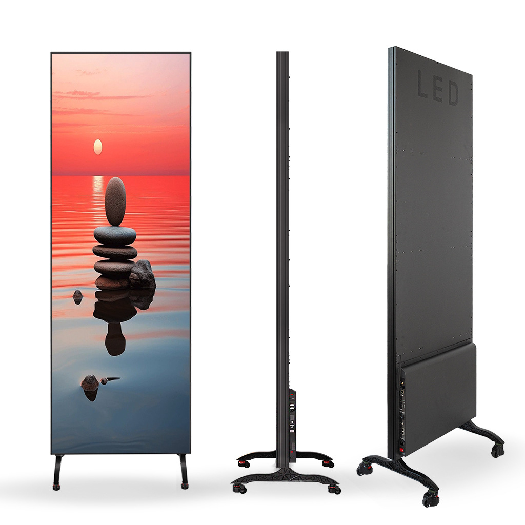 Máquina de publicidad al aire libre LED Pantalla de cartel móvil portátil a color completo Máquina de publicidad de centro comercial Pantalla de LED al aire libre