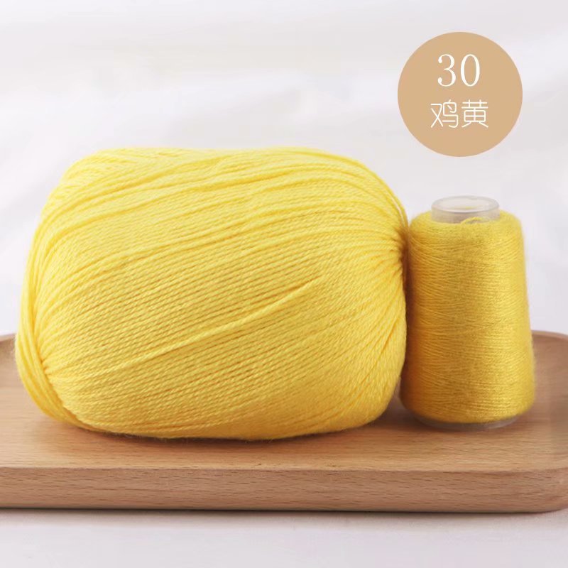 Hilo de Cachemira tejido a mano al por mayor bebé anti-pilling conejo lana medio grueso lana DIY lana tejida bufanda suéter