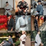 日本传统男士和服浴衣长袍武士写真正装和服男日式cos服装摄影服