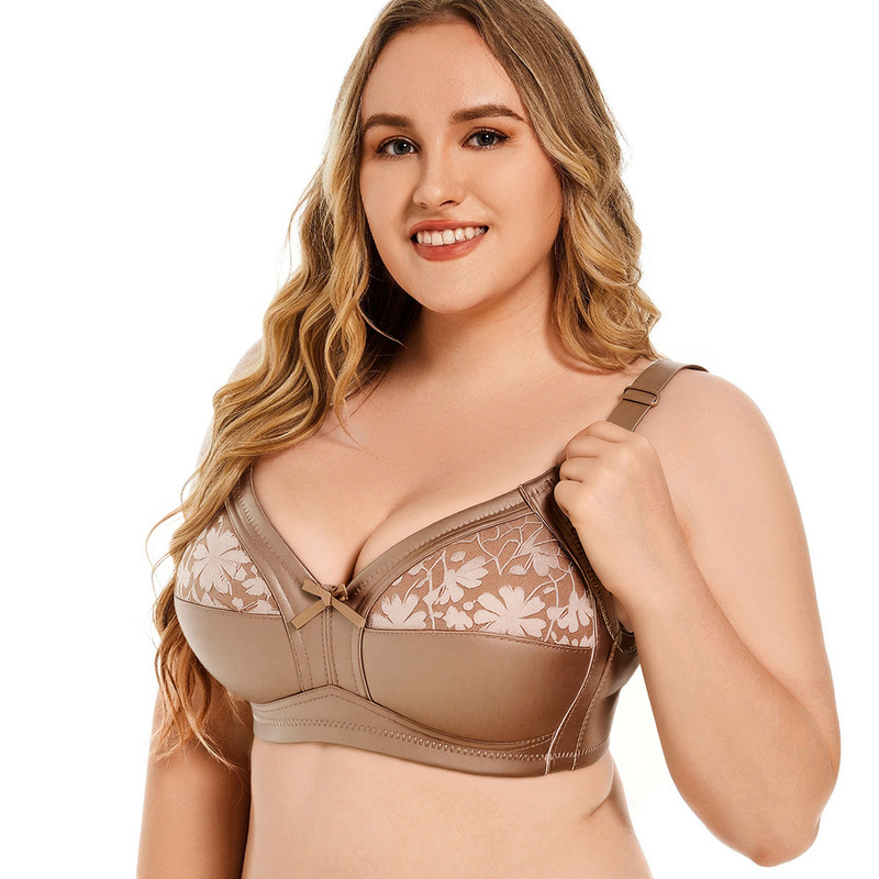 Cross-Border European and American Shein Amazon Plus-Size Push-Up Bra with Lace for Large Busts, Bra for Women Who Want to Appear Smaller Cross-Border European and American Shein Amazon Plus-Size Push-Up Bra with Lace for Large Busts, Bra for Women Who Want to Appear Smaller