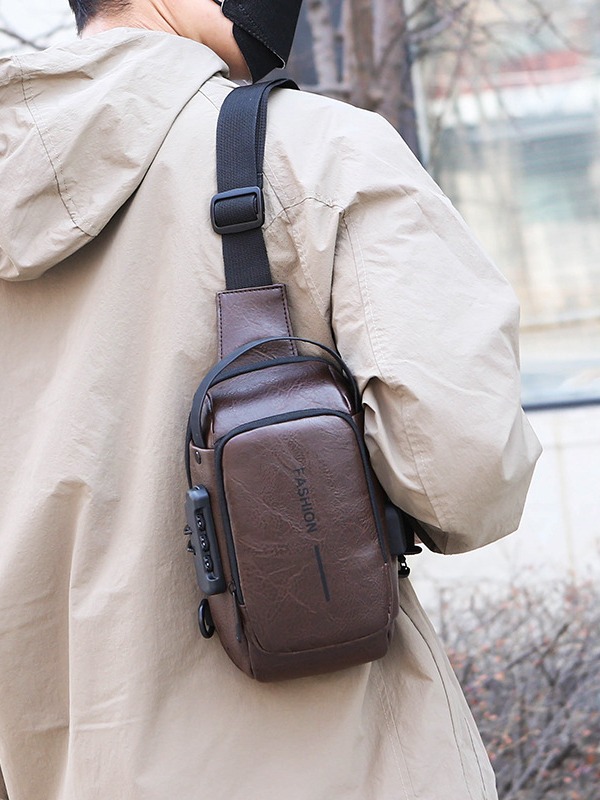 Bolsa de pecho de hombre de explosión transfronteriza, nuevo tipo de mochila de motocicleta, mochila de hombro casual de gran capacidad, moda multifuncional