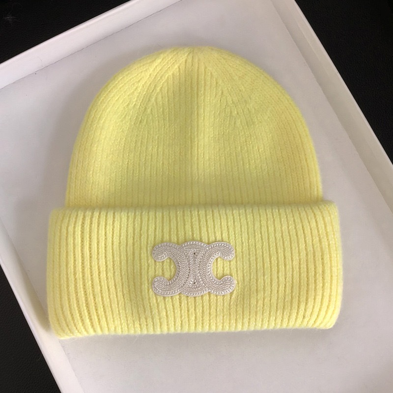 新型凱旋門兎毛ニット帽女性ネット紅同型小紅本百合毛糸帽冬保温冷帽子