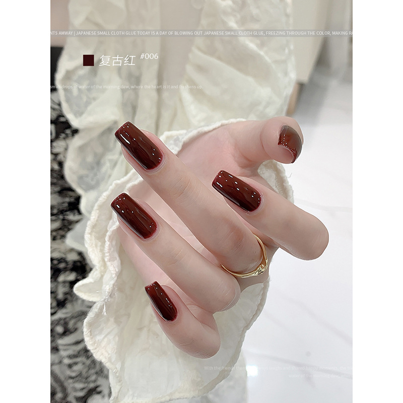 KaSi fototerapia Esmalte de uñas pegamento 2023 nueva primavera y el verano popular blanco lechoso nude rojo cereza salón especial