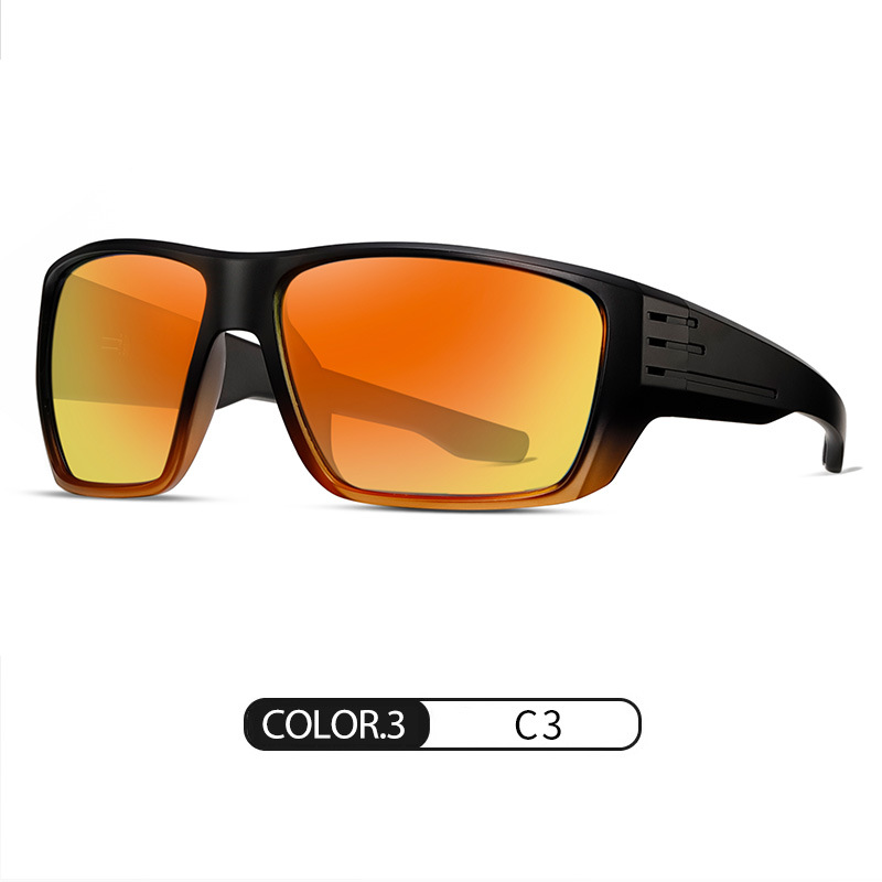Nuevas gafas de sol polarizadas S16103 Gafas de sol de protección UV para exteriores de moda Gafas de sol de montura grande para hombres