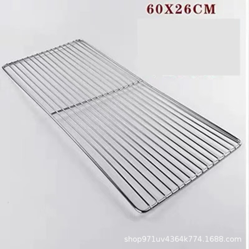 不锈钢烘培凉网60*40CM饼干蛋糕商用烧烤冷却架面包晾网架猪肉架|undefined