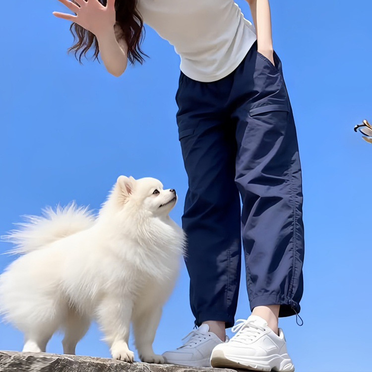 Plus-Size Women's Extra-Large 150kg Thin Jogger Cargo Pants, Summer New Style, Slimming Loose Casual Pants, Trendy Plus-Size Women's Extra-Large 150kg Thin Jogger Cargo Pants, Summer New Style, Slimming Loose Casual Pants, Trendy