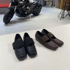 牛皮~内增高5cm复古法式玛丽珍鞋女大象纹设计芭蕾舞超软时装单鞋