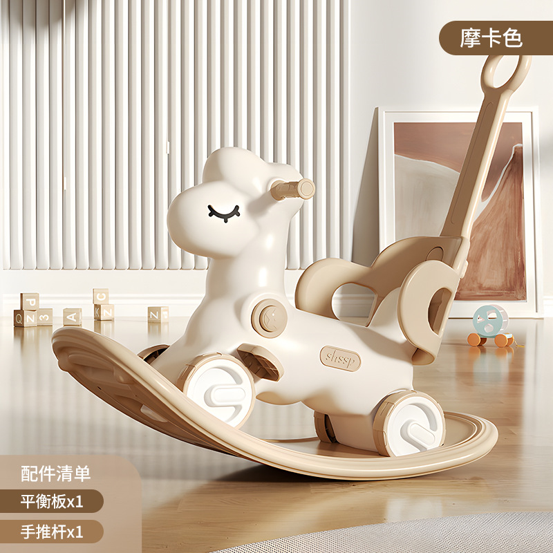 Juguetes de Troya para bebés personalizados mayoristas de un año regalos de cumpleaños para niños multifuncionales mecedor carro