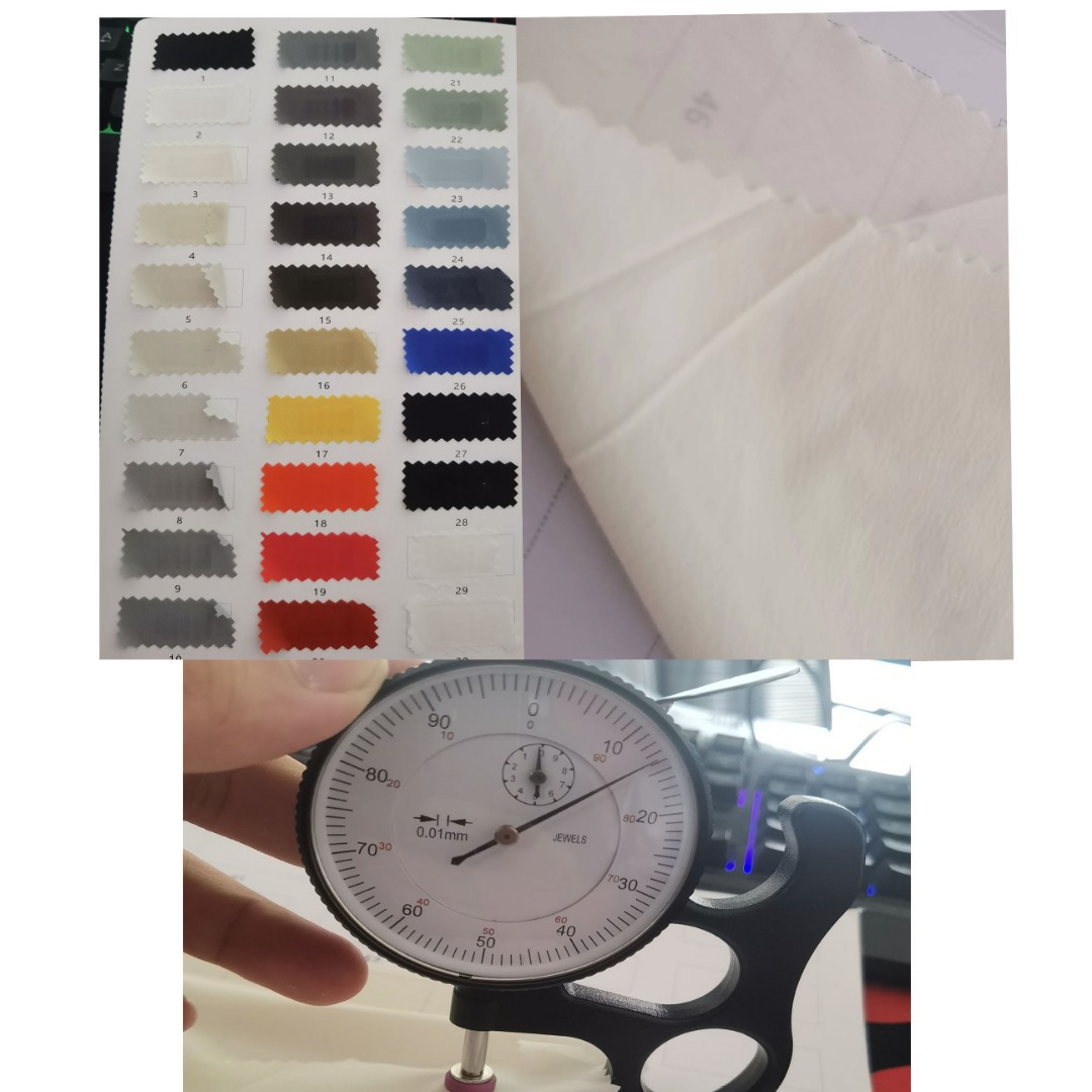 现货28色 高密锦氨纬弹四面弹 排汗运动服羽绒服面料 羽绒服外套