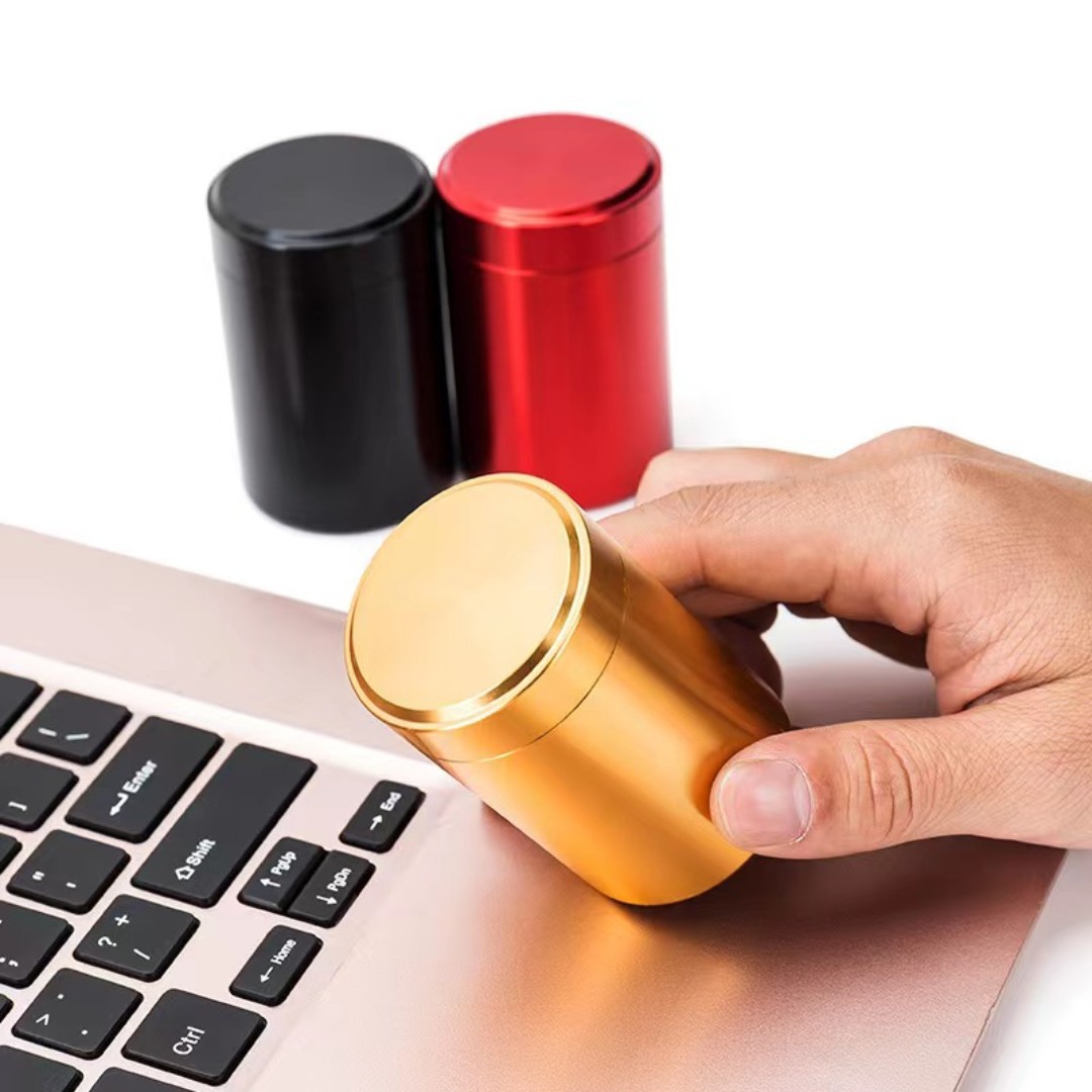 钛铝合金小罐密封茶叶罐便携可装虫草花普洱茶红茶易携带原厂批发