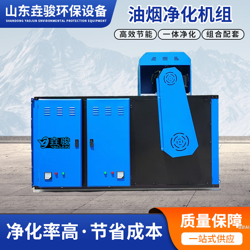 油烟净化机组餐饮工业通用 高效净化除油烟异味块化油烟净化机组