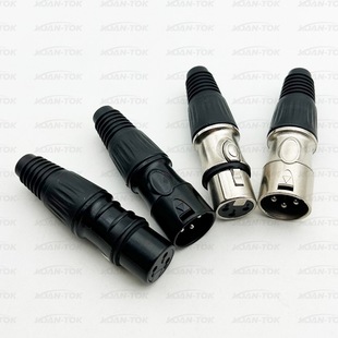 3-Core Canon Head Three-Core Canon Head Microphone Plug Audio and Video Plug Connector