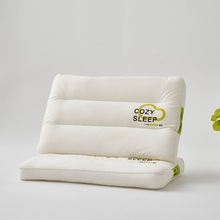 60S全棉A类矮枕头家用薄款枕芯单双人扁平牵引护脊椎分区护颈椎柔