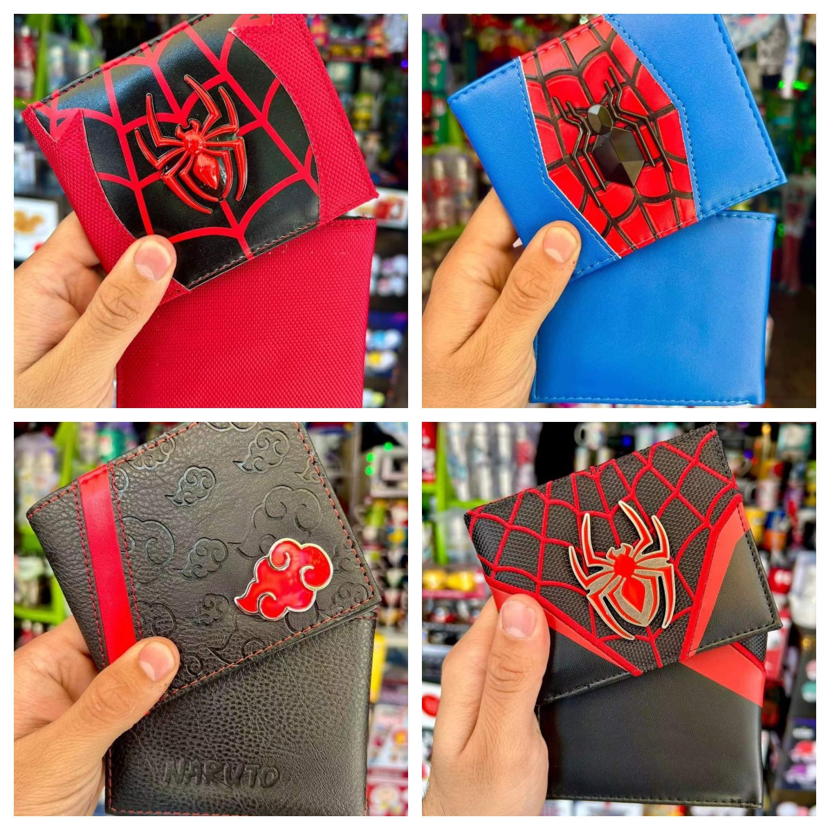 Spider-Man Parche de metal alivio Deadpool una pieza cartera logotipo corto hombres y mujeres bolsa dinero Avengers cero