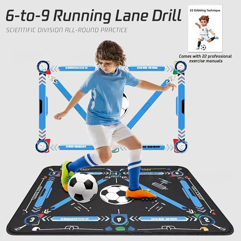 Football Footwork Training Diatomaceous Earth Mat Indoor Physical Exercise Non-Slip Wear-Resistant Mat Home Soundproof Control Foot Mat