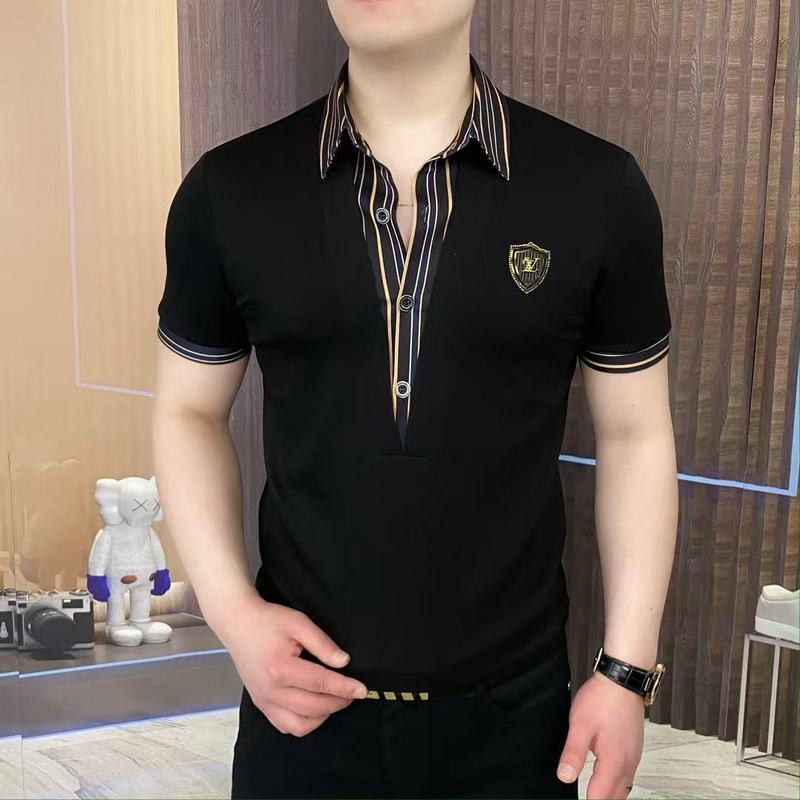 立襟氷糸半袖tシャツ男性青年潮牌半ファスナーが冷えています。|undefined