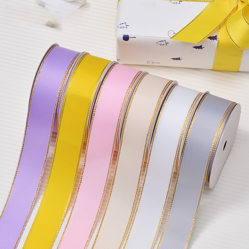 Phnom Penh ribbed tape, flor embalaje de pastel, caja de regalo, cinta, zapatos, sombreros, correa de decoración, arco, cinta de hilo superior