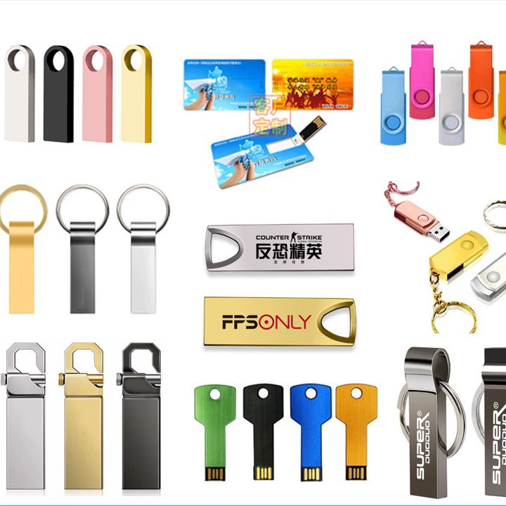Металлическая USB-флешка, 064ГБ, бизнес-версия, подарок на день рождения