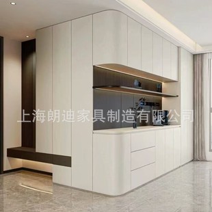 Design and Customize Accessible Luxury Bedroom Swing Door, Top-To-Top Wardrobe, Handle-Free Skin-Feel Pet Door Panel, Multi-Layer Panel Cabinet