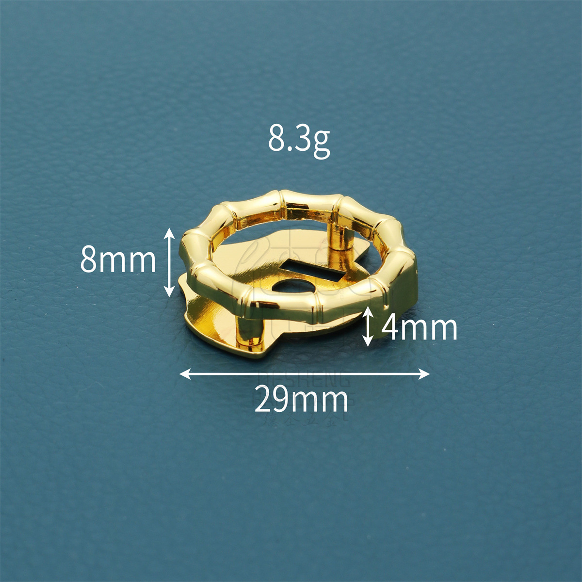 24K 골드 라운드 마그네틱 버튼 잠금