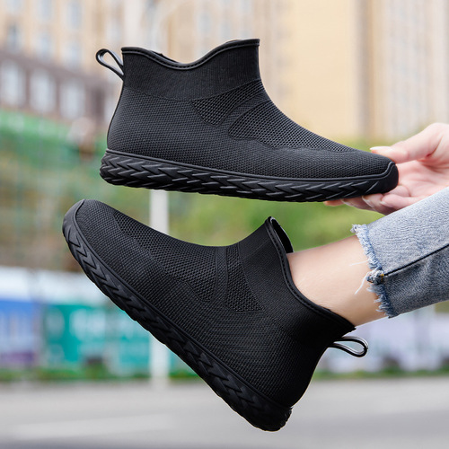  new low-top rain boots for women, fashionable, simple and versatile rain boots, low-top women's water shoes wholesale export