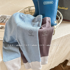 2024 Spring Children's Clothing New Arrival Girls' Autumn Padded Splicing 9-inch Leggings Children's Pants 123023