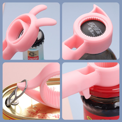 Bottle opener multi-function four-in-one Internet celebrity multi-purpose universal can opener creative bottle opener beer bottle cap opener