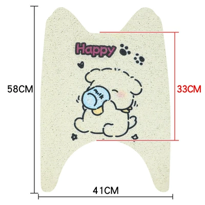 Pads, Pedal Free Cutting, Waterproof – Electric vehicle foot mat - full-color-floor-mat-long-style-milk-puppy