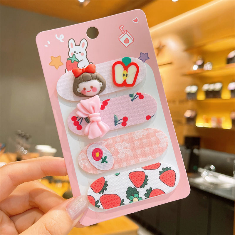 Los niños coreanos publican pegatinas mágicas de color caramelo de dibujos animados lindo y simple acabado de cabello roto artefacto Velcro de frutas